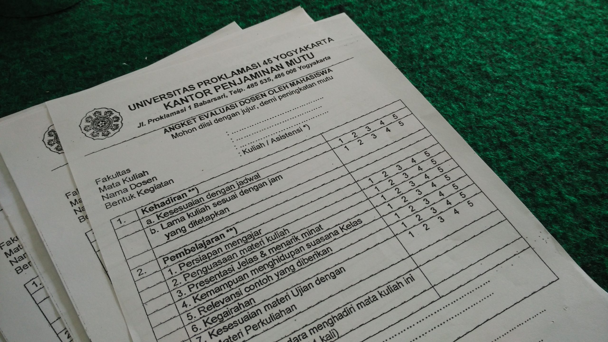 Evaluasi Kinerja Dosen dalam Pembelajaran