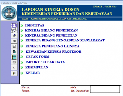 Laporan Kinerja Dosen (LKD)